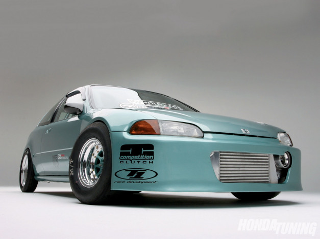 Обои картинки фото 1994, honda, civic, cx, автомобили, hotrod, dragster