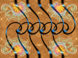 Картинка 3д графика fractal фракталы узор абстракция