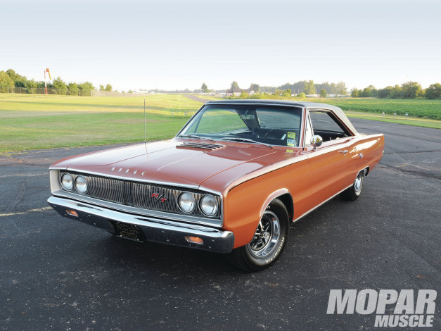 Обои картинки фото 1967, dodge, coronet, hardtop, bronze, beauty, автомобили