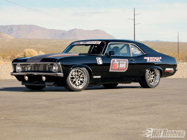 Обои картинки фото 1972, chevy, nova, автомобили, chevrolet