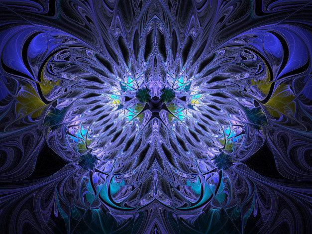 Обои картинки фото 3д, графика, fractal, фракталы, тёмный, узор, абстракция