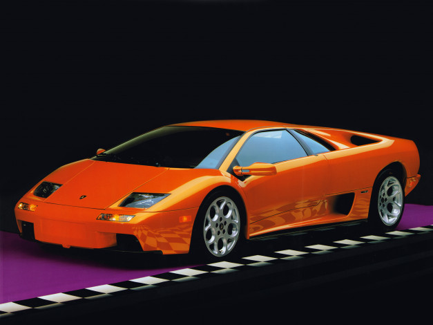 Обои картинки фото lamborghini, diablo, vt, автомобили