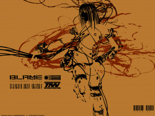 обоя аниме, blame, cibo, девушка, провода
