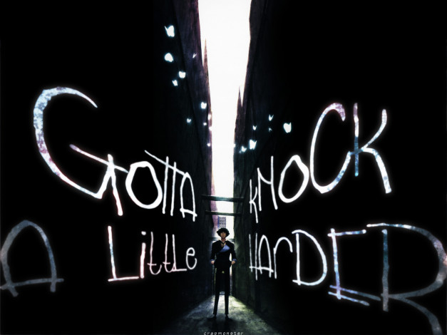 Обои картинки фото аниме, cowboy, bebop, spike, spiegel, парень, переулок