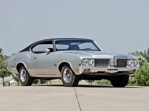 Обои картинки фото oldsmobile, 442, holiday, coupe, автомобили