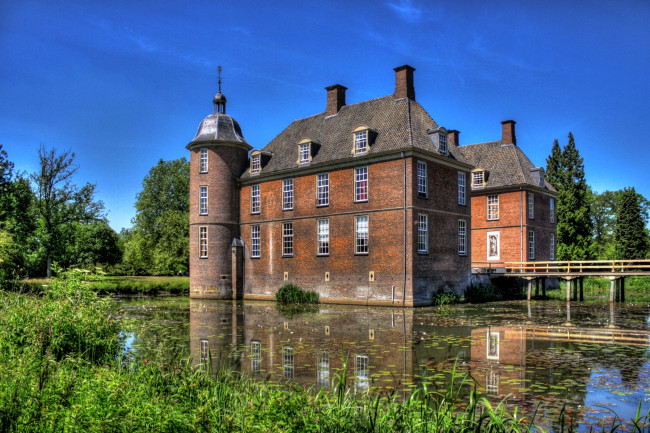 Обои картинки фото замок, слагенбург, германия, города, дворцы, замки, крепости, врда, каменный, красивый