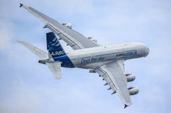 Картинка авиация пассажирские самолёты airbus a380
