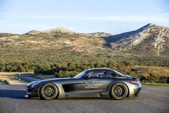 Картинка 2012+mercedes-benz+sls+63+amg+gt3 автомобили mercedes-benz металлик тюнинг серый