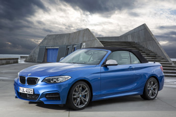 Картинка 2014+bmw+m235i+f23+convertible автомобили bmw голубой