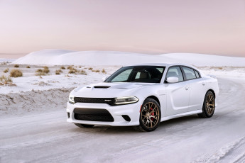 Картинка 2015+dodge+charger+srt+hellcat автомобили dodge charger белый