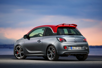 обоя автомобили, opel, adam, s, темный, 2015г