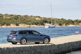 обоя автомобили, volkswagen, variant, highline, b8, 2014г, синий, passat