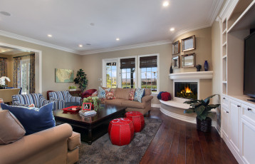 Картинка интерьер гостиная оформление цветы мебель дизайн