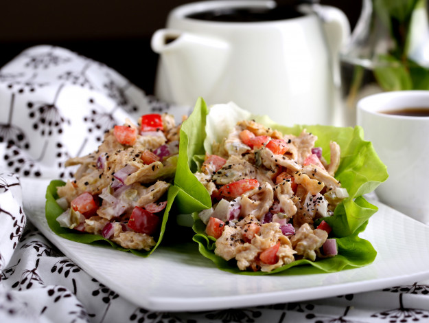 Обои картинки фото еда, салаты,  закуски, зелень, салат, закуска