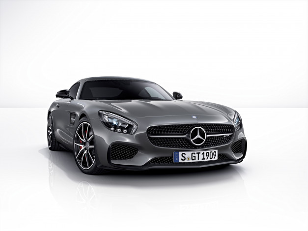 Обои картинки фото автомобили, mercedes-benz, mercedes, amg, gt, edition, 1, 2014г, темный