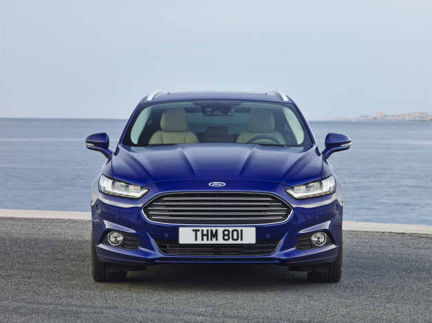 Обои картинки фото автомобили, ford, синий, 2014г, turnier, mondeo