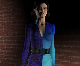 Картинка 3д+графика люди+ people фон взгляд девушка