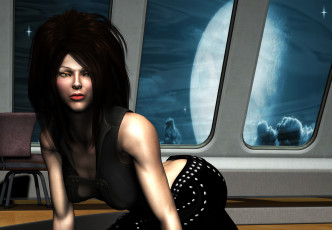 Картинка 3д+графика люди+ people девушка фон взгляд