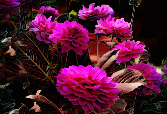 Картинка разное компьютерный+дизайн фон цветы краски линии