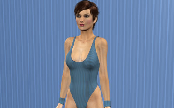 Картинка 3д+графика люди+ people фон взгляд девушка