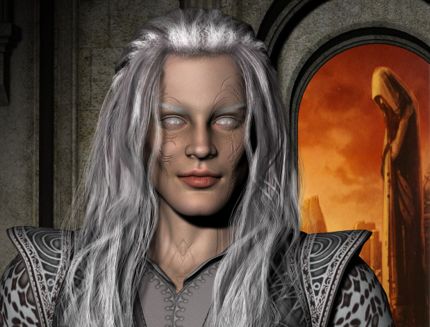 Обои картинки фото 3д графика, существа , creatures, лицо, волосы