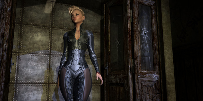 Обои картинки фото 3д графика, люди , people, девушка, взгляд, фон