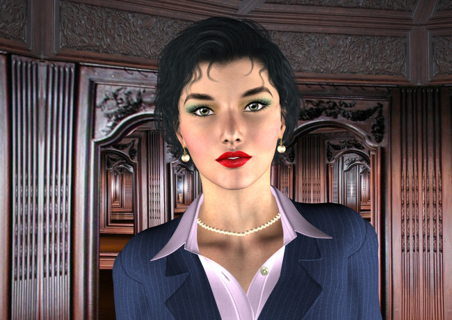 Обои картинки фото 3д графика, портрет , portraits, фон, взгляд, девушка