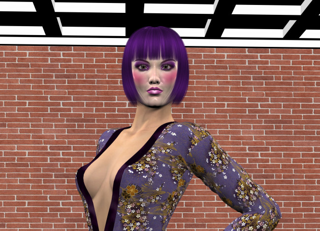 Обои картинки фото 3д графика, люди , people, фон, взгляд, девушка