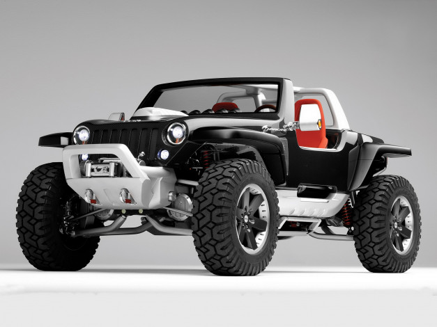 Обои картинки фото jeep hurricane concept 2005, автомобили, jeep, hurricane, concept, 2005