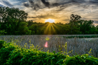 Картинка природа восходы закаты простор