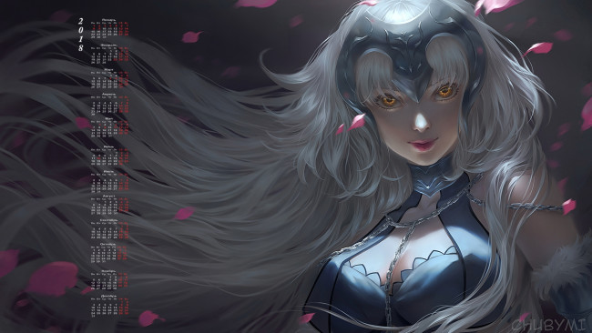 Обои картинки фото календари, фэнтези, девушка, взгляд