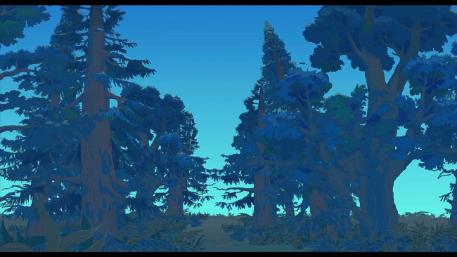 Обои картинки фото рисованное, природа, растения, деревья