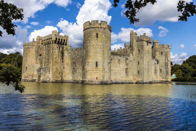 Обои картинки фото bodiam castle, города, замки англии, замок
