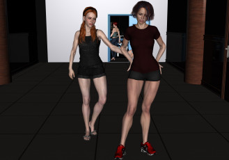 Картинка 3д+графика люди+ people фон взгляд девушки