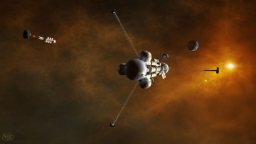 Картинка 3д+графика космические+корабли +звездолеты+ spaceships +starships полет космический корабль галактики вселенная