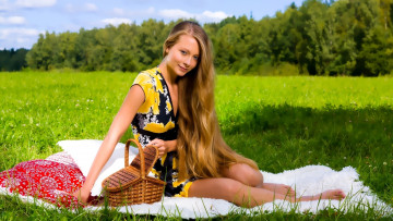 Картинка девушки -unsort+ блондинки +светловолосые девушка фон взгляд