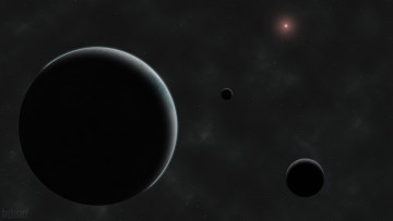 Картинка космос арт галактики вселенная планета звезды