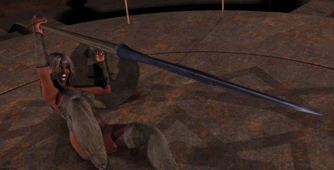 Обои картинки фото 3д графика, фантазия , fantasy, девушка, взгляд, фон