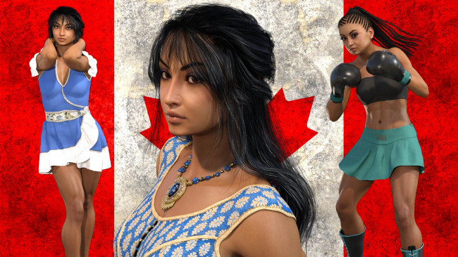 Обои картинки фото 3д графика, спорт , sport, взгляд, девушка, фон