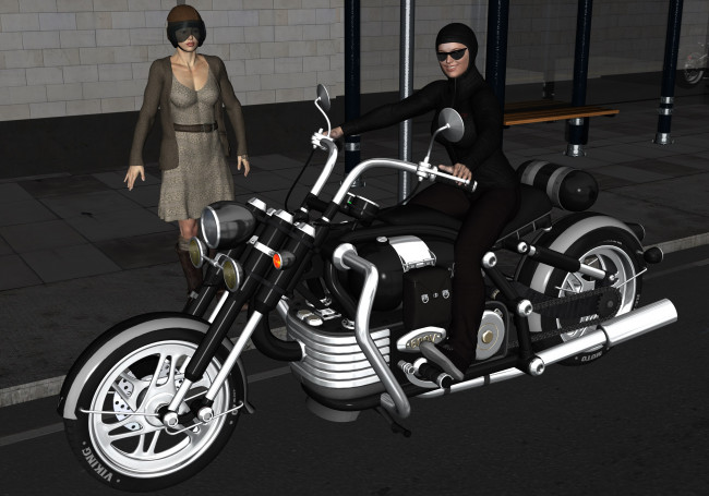 Обои картинки фото 3д графика, люди-авто, мото , people- car ,  moto, девушки, взгляд, фон