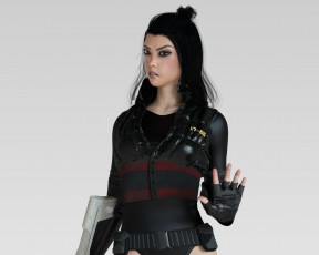 Картинка 3д+графика фантазия+ fantasy фон взгляд девушка