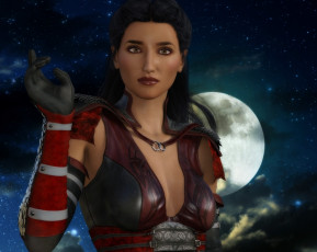 Картинка 3д+графика фантазия+ fantasy фон взгляд девушка