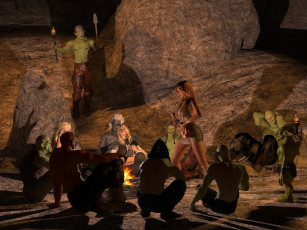 Картинка 3д+графика фантазия+ fantasy фон взгляд девушки