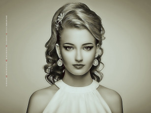 обоя календари, компьютерный дизайн, взгляд, девушка, украшение, женщина, calendar, 2019, серьги, макияж