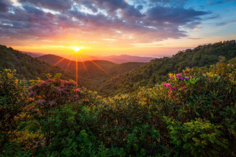 Картинка природа восходы закаты простор