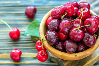 Картинка еда вишня +черешня вишни