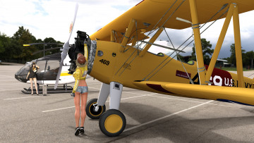 Картинка 3д+графика люди+ people фон взгляд девушка