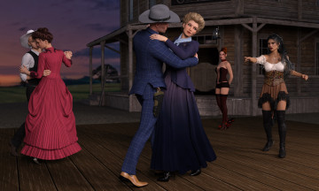 Картинка 3д+графика люди+ people фон взгляд девушка