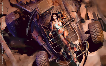 Картинка календари фэнтези 2019 calendar машина автомобиль девушка