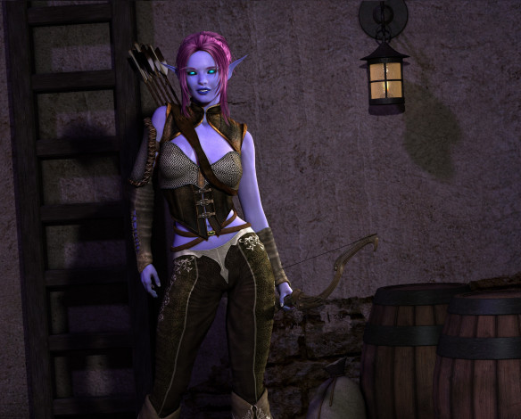 Обои картинки фото 3д графика, эльфы , elves, фон, взгляд, эльфийка